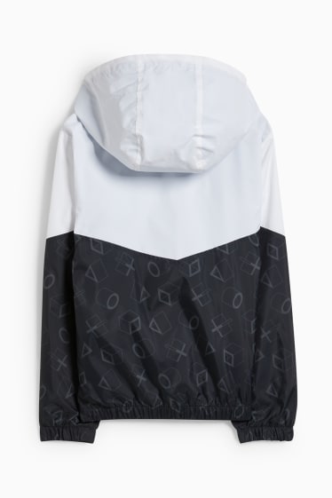 Kinder Jungen - PlayStation - Jacke mit Kapuze - weiss