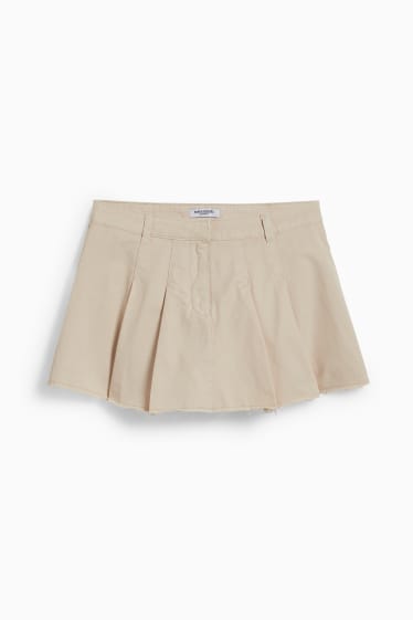 Femmes - CLOCKHOUSE - jupe-short - beige clair