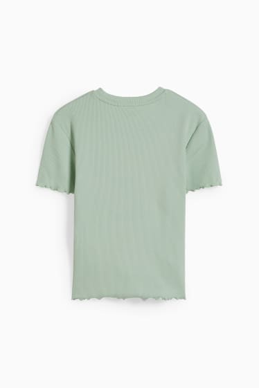 Damen - CLOCKHOUSE - Crop T-Shirt - mintgrün