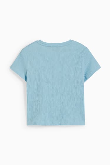 Children Girls - Short sleeve T-shirt - light blue