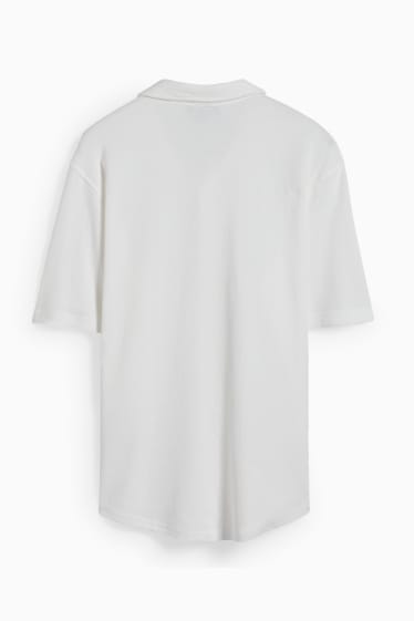 Hommes - Chemise - relaxed fit - col kent - blanc
