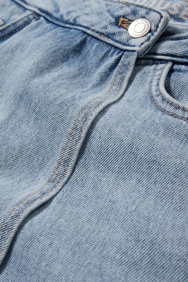 Femmes - CLOCKHOUSE - jupe-short en jean - high waist - jean bleu clair