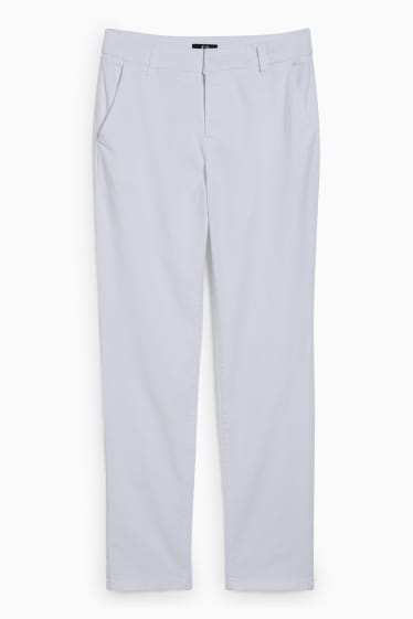 Damen - Chino - Mid Waist - weiß