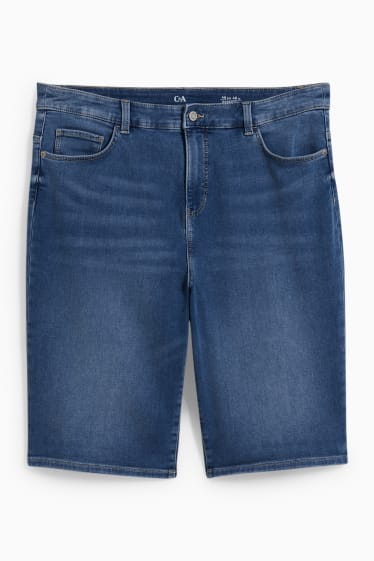 Femmes - Bermuda en jean - high waist - jog denim - LYCRA® - jean bleu