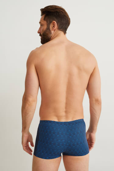 Heren - Zwembroek - LYCRA® - blauw / donkerblauw