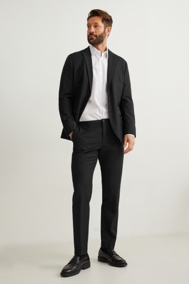 Hommes - Pantalon de costume - slim fit - Flex - 4 Way Stretch - LYCRA® - bleu foncé