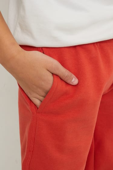 Children Boys - Sweat shorts - dark orange