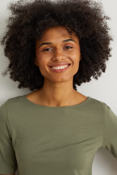 Damen - T-Shirt - dunkelgrün