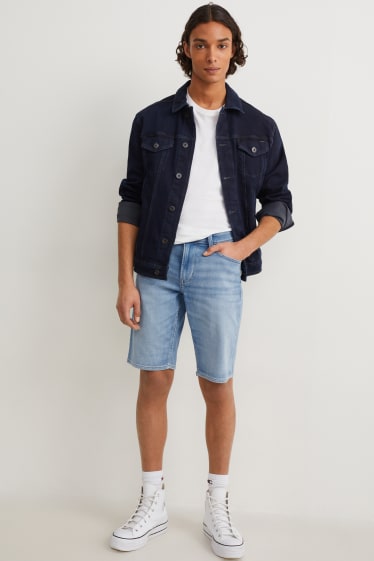 Men - Denim shorts - Flex jog denim - LYCRA® - denim-light blue