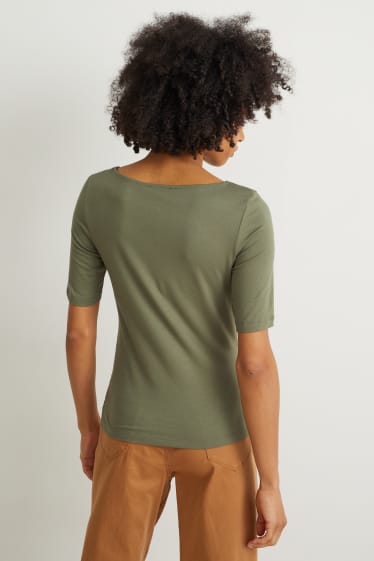 Femmes - T-shirt - vert foncé