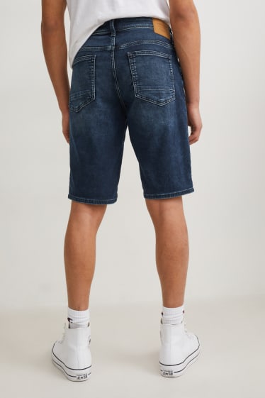 Hommes - Short en jean - Flex jog denim - LYCRA® - jean bleu foncé