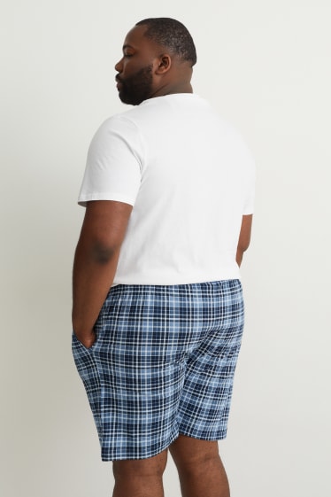 Hombre - Pack de 2 - shorts de pijama - azul oscuro