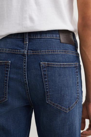 Bărbați - Pantaloni scurți de blugi - denim-albastru închis
