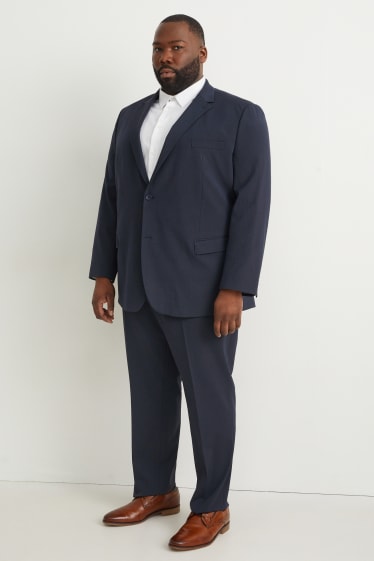 Hommes - Pantalon de costume - regular fit - Flex - bleu foncé
