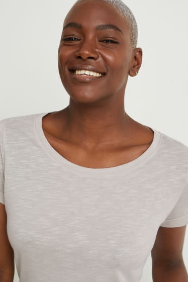 Femmes - T-shirt basique - gris clair