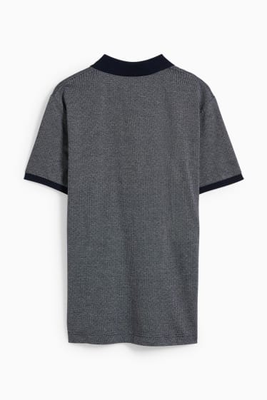 Bărbați - Tricou polo - albastru închis