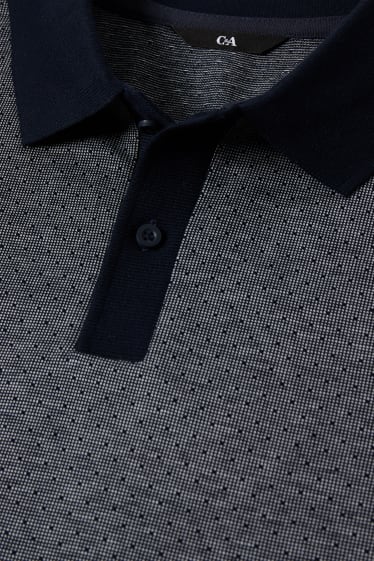 Bărbați - Tricou polo - albastru închis