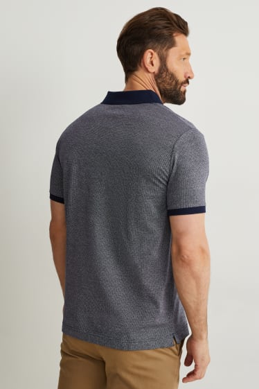 Bărbați - Tricou polo - albastru închis