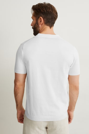 Herren - Poloshirt - weiß