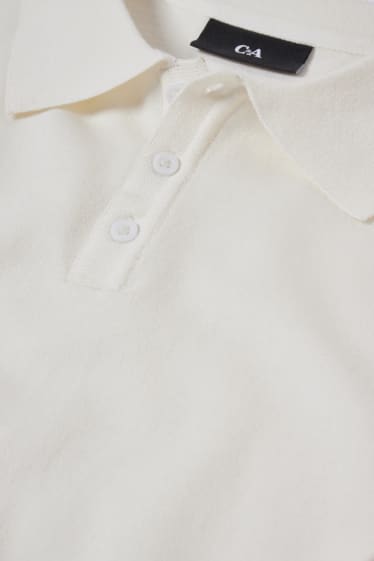 Bărbați - Tricou polo - alb