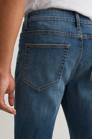 Herren - Jeans-Shorts - jeansblau