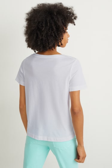 Damen - Multipack 3er - T-Shirt - weiß