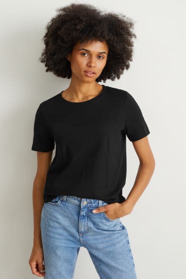 Donna - Confezione da 3 - t-shirt - nero