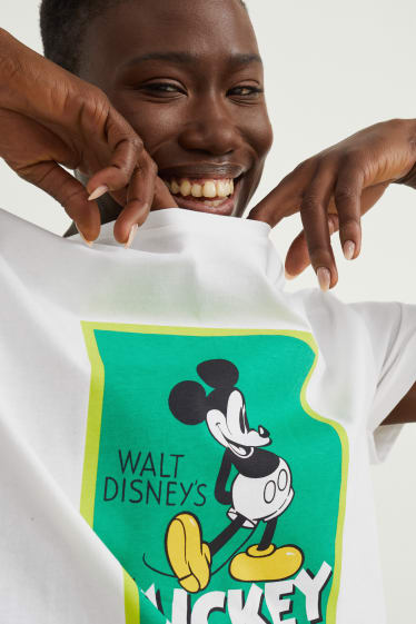 Women - T-shirt - Mickey Mouse - white