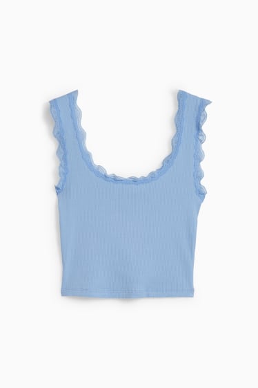 Dona - CLOCKHOUSE - top crop - blau clar