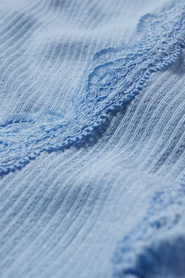 Dona - CLOCKHOUSE - top crop - blau clar