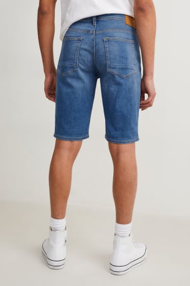 Heren - Korte spijkerbroek - Flex jog denim - LYCRA® - jeansblauw