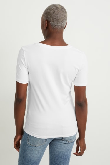 Femei - Multipack 2 buc. - tricou gravide - alb ca zăpada