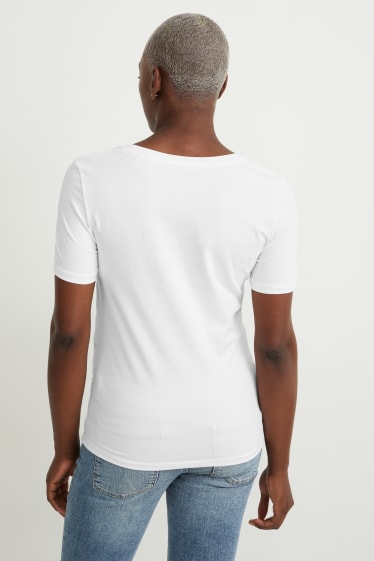 Femmes - Lot de 2 - T-shirts de grossesse - blanc pur