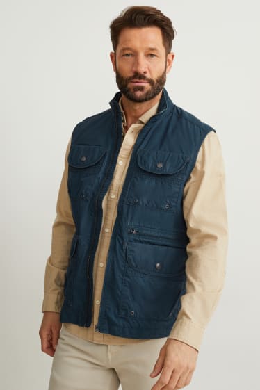 Hommes - Gilet sans manches - bleu foncé