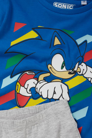 Enfants - Sonic - pyjashort - 2 pièces - bleu foncé