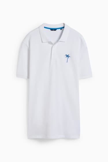 Herren - Poloshirt - weiß