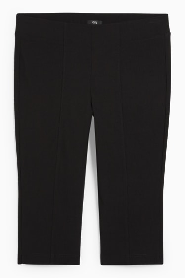 Mujer - Pantalón pirata - mid waist - LYCRA® - negro