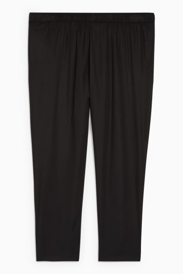 Dona - Pantalons de tela - mid waist - comfort fit - negre