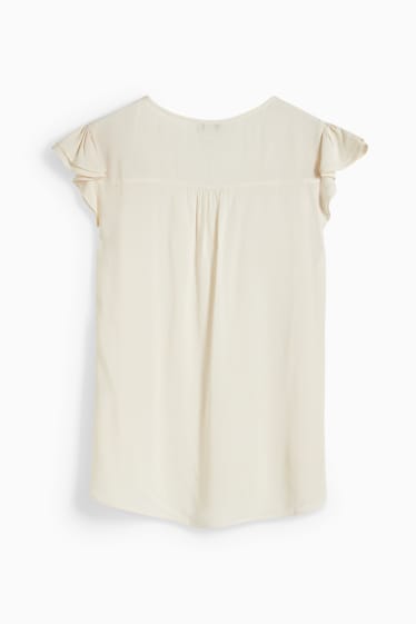 Donna - Blusa - bianco crema