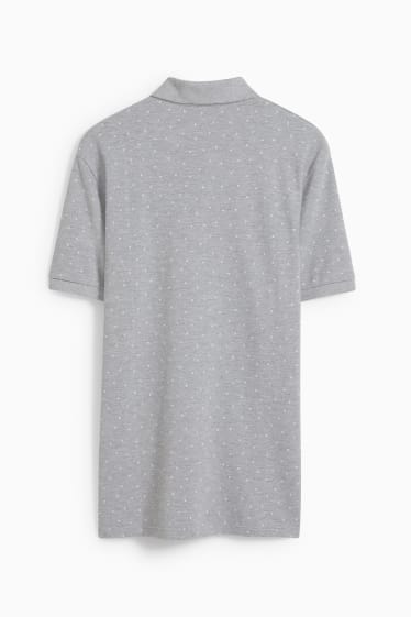 Men - Polo shirt - gray-melange