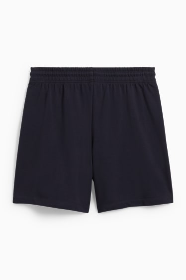 Femmes - Shorts en molleton - bleu foncé