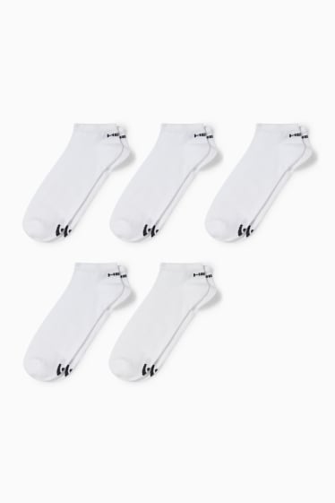Hombre - HEAD - pack de 5 - calcetines tobilleros - blanco