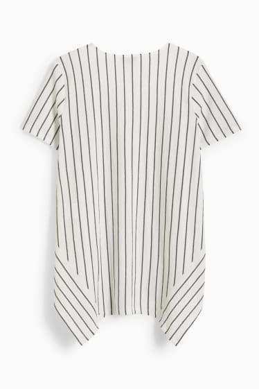 Donna - T-shirt - a righe - bianco crema
