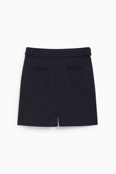 Donna - Gonna con cintura - blu scuro