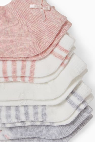 Bébés filles - Lot de 5 paires - chaussettes pour bébé - blanc crème