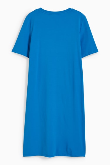 Mujer - Vestido premamá estilo camiseta - azul