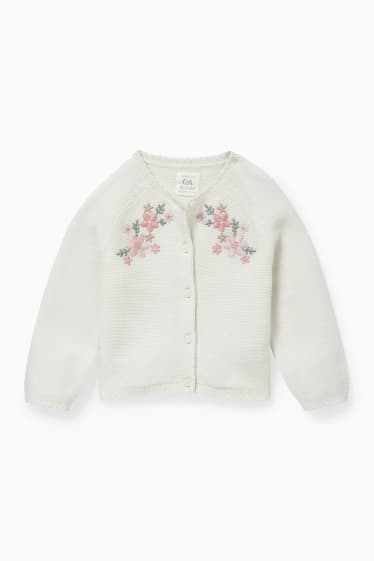 Baby Mädchen - Baby-Outfit - 2 teilig - cremeweiss
