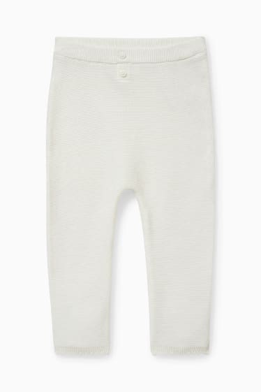 Baby Mädchen - Baby-Outfit - 2 teilig - cremeweiss