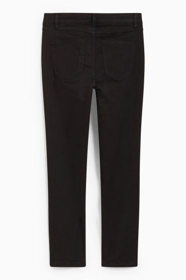 Mujer - Pantalón - high waist - slim fit - vaqueros - gris oscuro