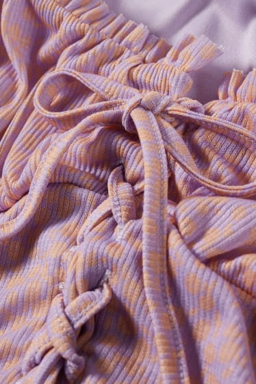 Femmes - CLOCKHOUSE - robe - à fleurs - violet clair